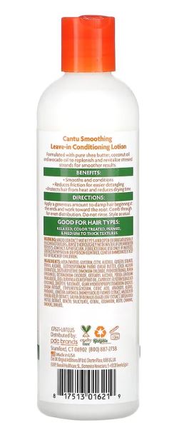 Cantu Shea Butter Smoothing Leave-In Conditioning Lotion, 10 oz (284 g)