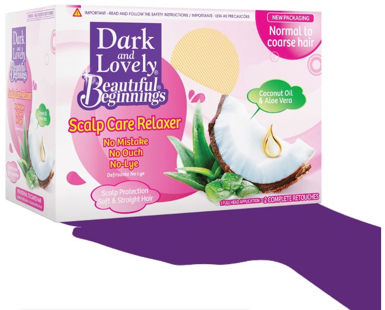 Dark and Lovely Beautiful Beginnings Scalp Care Relaxer Kit - Normal to Coarse