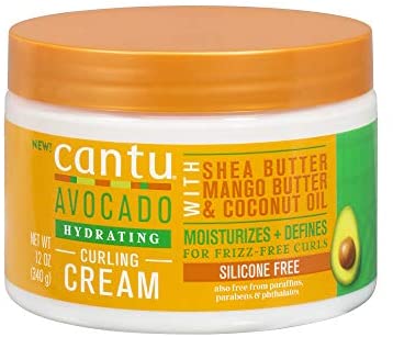 Cantu Avocado Hydrating Curling Cream with SheaButter, MangoButter & Coconut Oil