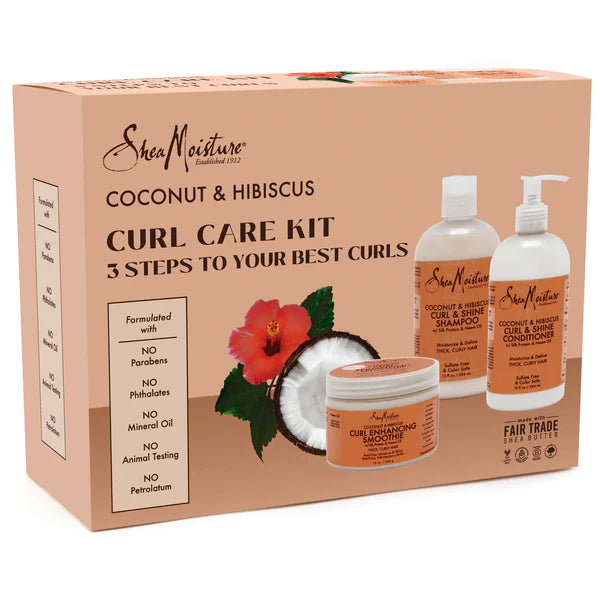 Shea Moisture Coconut & Hibiscus Care Kit (Worth $72.00)