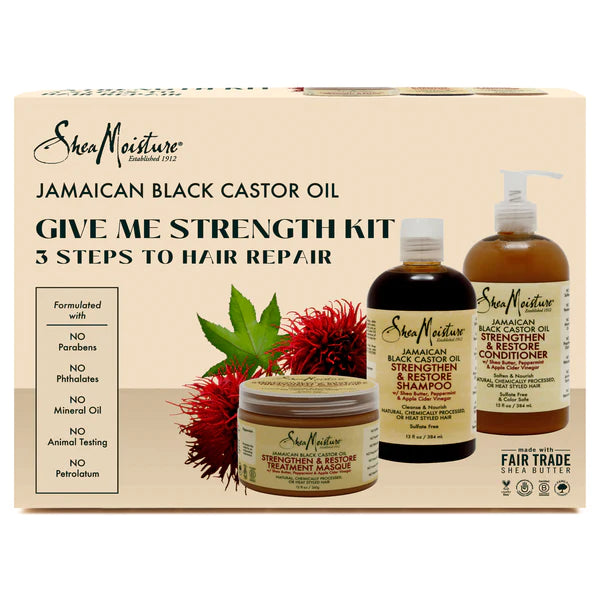 Shea Moisture Jamaican Black Castor Oil Give Me Strength Kit (Worth $72.00)