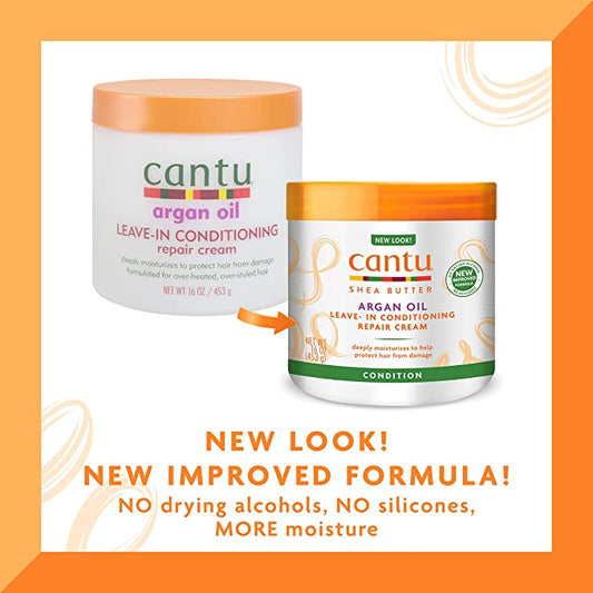 Cantu Argan Oil Leave-in Conditioner Repair Cream 16oz