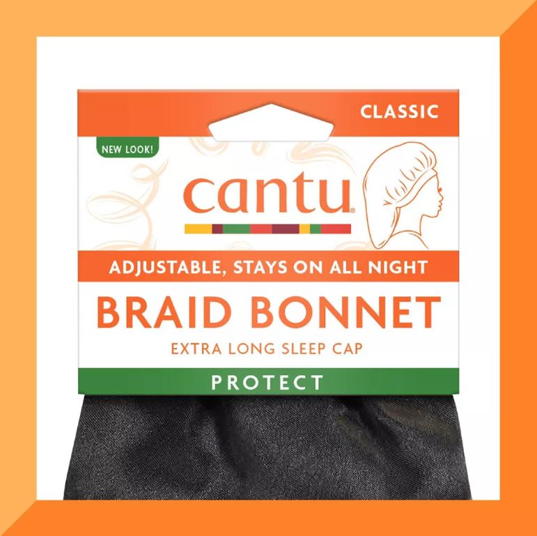 CANTU Braid Bonnet - Extra Long Sleep Cap - Adjustable - Stays on all night