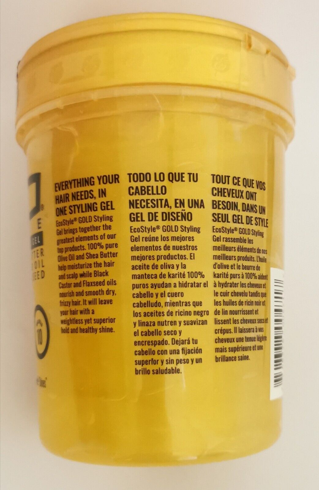 ECO GOLD GEL Olive Oil & Shea Butter & Black Castor Oil & Flaxseed 32oz/946ml