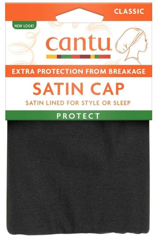 CANTU Satin Lined Cap - Extra Protection from Breakage - For Sleep - Bonnet