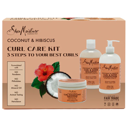 Shea Moisture Coconut & Hibiscus Care Kit (Worth $72.00)