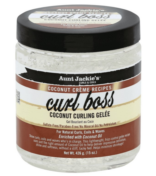 Aunt Jackie's Coconut Creme Curl Boss Coconut Curling Gelee 15oz