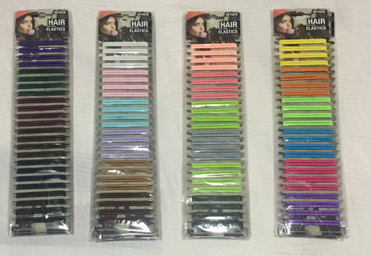 192PCS Hair Elastics Quality Hairband (Assorted Multi-Coloured Packs)