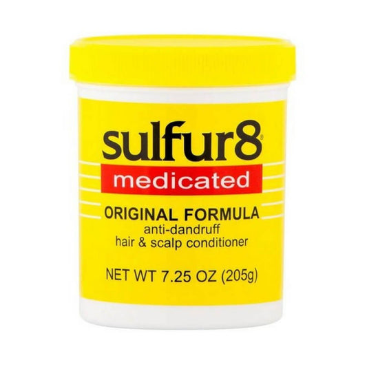 Sulfur8 Medicated Original Formula Anti-Dandruff Hair & Scalp Conditioner 7.25OZ Big Jar