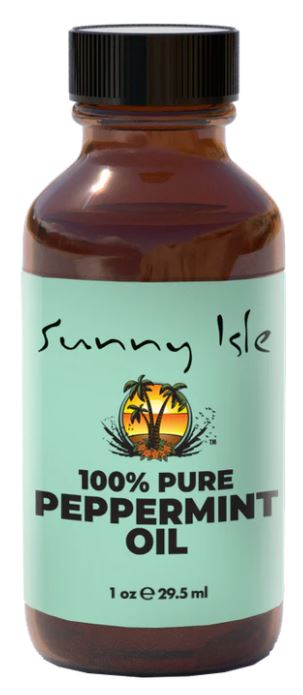Sunny Isle Pure Peppermint Oil - 1oz (for hair care, skin care, and nail care)