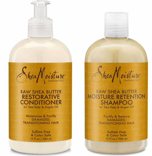 Shea Moisture Raw Shea Butter Shampoo & Conditioner Set